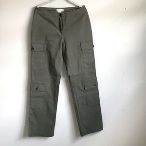 H&M green  four pocket cargo pants